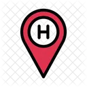 Hotel Location Map Icon