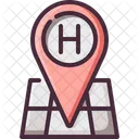 Hotel Location Pin Icon