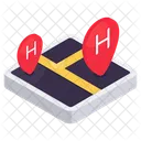 Map Hotel Location Direction Icon