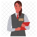 Hotel Manager Manager Waitress Icon