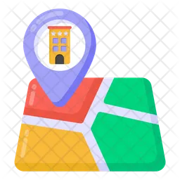 Hotel Map  Icon