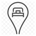 Hotel Map Pin  Icon