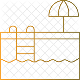 호텔 수영장  아이콘