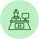 Hotel Reception Service Icon