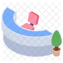 Hotel Reception Reception Front Desk Icon