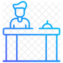 Hotel Reception Reception Front Desk Icon