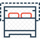 Hotel Restaurant Doppelzimmer Symbol