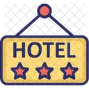 Hotel Schild Funf Sterne Hotel Luxushotel Symbol