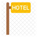 Hotel Sign Hotel Board Icon