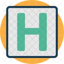 H Sign Hospital Hospital Sign Icon