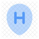 Hotel Sign Map Point Placeholder Icon