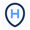 Hotel Sign Map Point Placeholder Icon