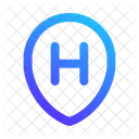 Hotel Sign Map Point Placeholder Icon