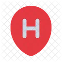 Hotel Sign Map Point Placeholder Icon