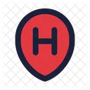 Hotel Sign Map Point Placeholder Icon