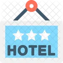 Hotel Signboard Hanging Icon