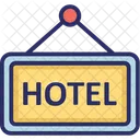 Hotel Sign Board Hanging Board Signboard Icon