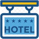 Hotel Signboard Hanging Icon