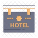 Hotel Signboard Hotel Sign Icon