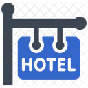 Hotel Room Accommodation Icon