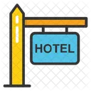 Hotel Signboard  Icon