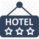 Sign Hotel Sign Board Five Star Hotel Icon