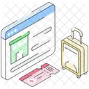 Travel Hotel Site Booking Icon