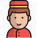 Hotel Staff Man Doorman Bellboy Icon