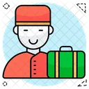 Hotelangestellter Hotelpage Portier Symbol