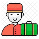 Hotelangestellter Hotelpage Portier Symbol