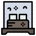 Hotelbett  Symbol