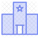 Hotel Marketing Duotone Liniensymbol Symbol