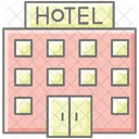 Hotels Flat  Symbol