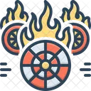 Hotwheels Fire Burning Icon