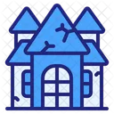 Hounted House Scary Horror Icon