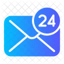 Hour Customer Service Delivery Icon