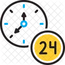 Hour Twenty Four Hours Clock Icon