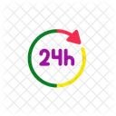 Hour Clock Watch Icon