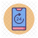 M Hours Hour Service Customer Care Icon