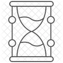 모래시계 얇은선 아이콘 아이콘