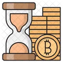 Hourglass Sandglass Bitcoin Icon