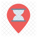 Hourglass Location Map Icon