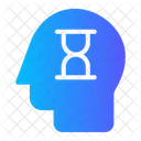 Hourglass Brain Icon
