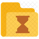 Hourglass Folder Data Icon