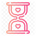 Hourglass Time Heart Icon