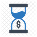 Hourglass Stopwatch Dollar Icon