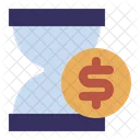 Hourglass Dollar Money Icon