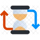 Waste Of Time Sand Hour Time Management Icon
