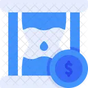 Hourglass Coin Sand Icon