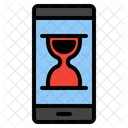 Hourglass smartphone  Icon